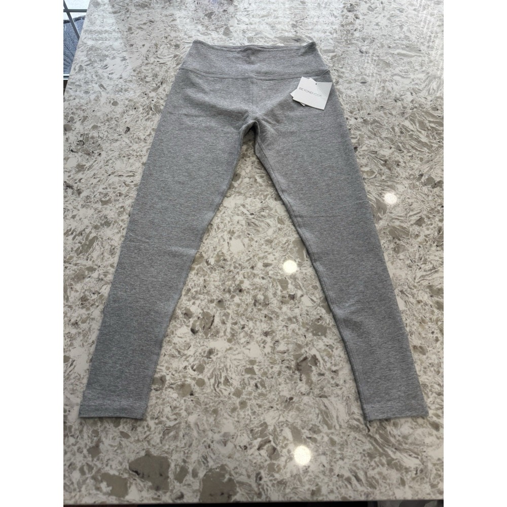 Beyond Yoga Spacedye Midi High Waisted Legging, Heather Gray  , Size M